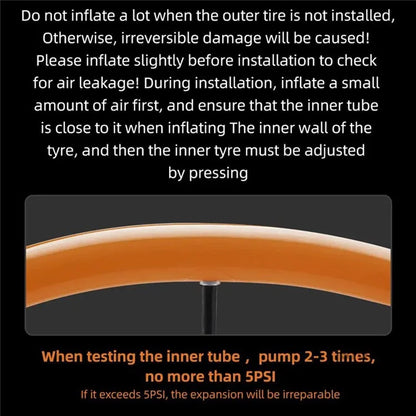 ROCKBROS 700*18-32C FV Valve 65mm TPU Inner Tube for Bicycle Road Bike Wear Resistant Inner Tube