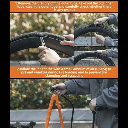 ROCKBROS 700*18-32C FV Valve 65mm TPU Inner Tube for Bicycle Road Bike Wear Resistant Inner Tube