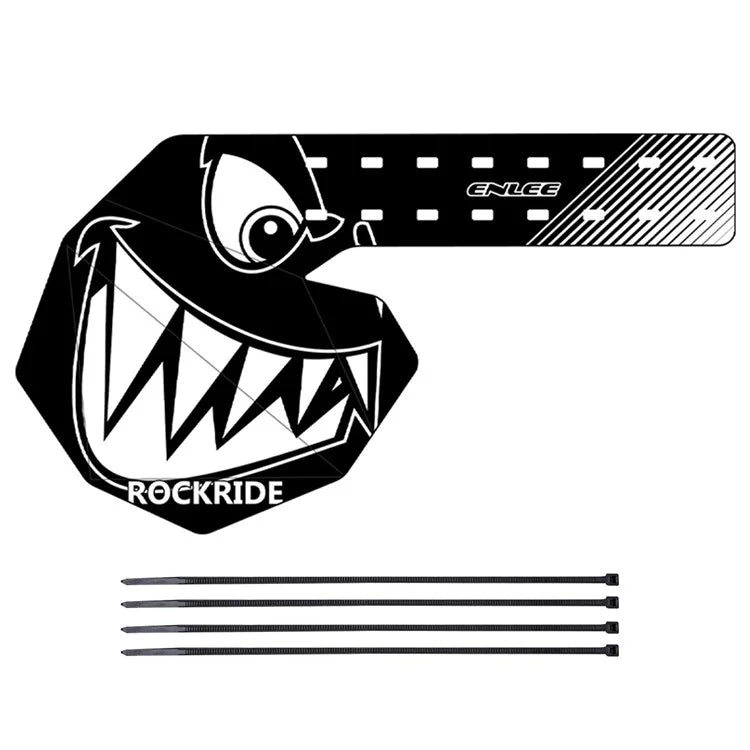 ENLEE E22103 Graffiti Mountain Bicycle Rear Derailleur Protector Cover with Cable Ties