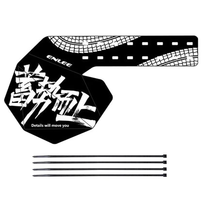 ENLEE E22103 Graffiti Mountain Bicycle Rear Derailleur Protector Cover with Cable Ties