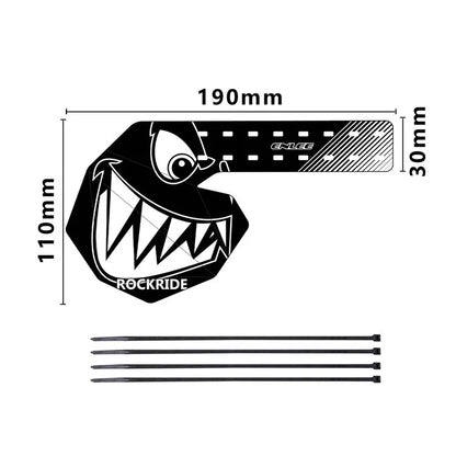 ENLEE E22103 Graffiti Mountain Bicycle Rear Derailleur Protector Cover with Cable Ties