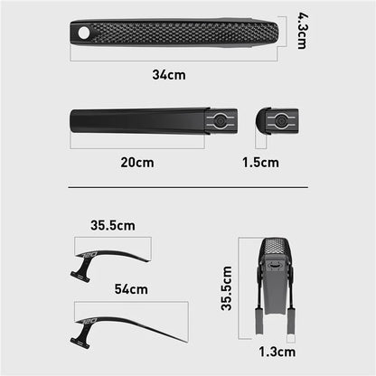 ENLEE EN720 1Pc Road Bike Mudguard Folding Bicycle Fender for 700Cx18-32mm Tire Width