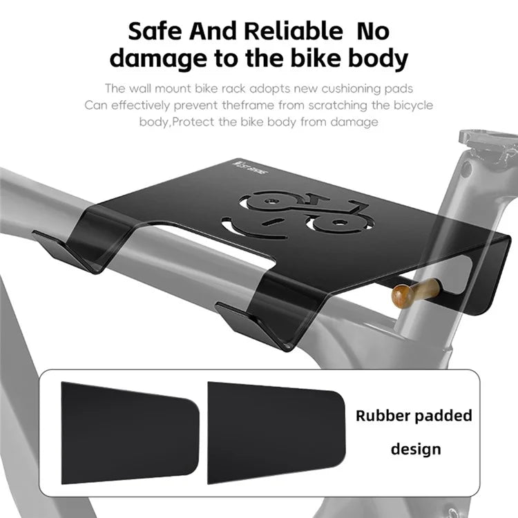 WEST BIKING YP0712041 Wall Mounted Hanger Bike Rack Space Saving Bicycle Storage Holder