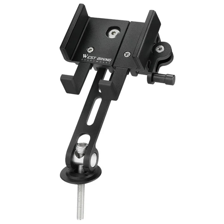 WEST BIKING YP0715080 Bike Aluminum Alloy Phone Holder Mount Cycling Bicycle GPS Bracket