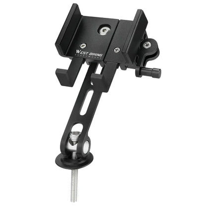 WEST BIKING YP0715080 Bike Aluminum Alloy Phone Holder Mount Cycling Bicycle GPS Bracket