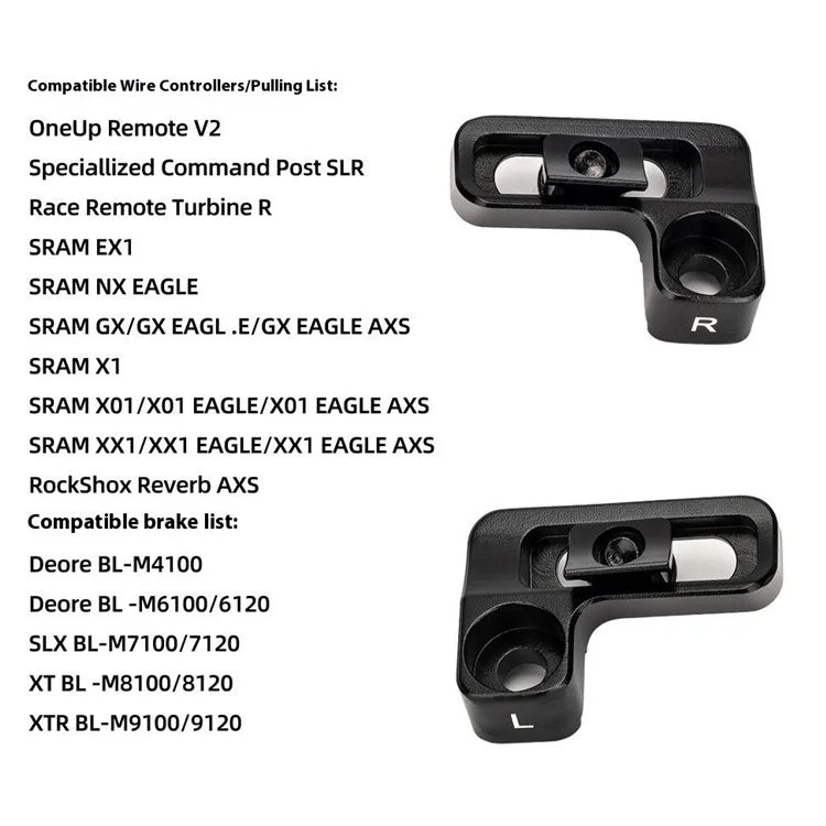 ZTTO M81X Bike Handlebar Brake Adapter for Shimano XTR BL-M9100 / Deore XT BL-M8100 / SLX BL-M7100 Mounting Shifter Bracket