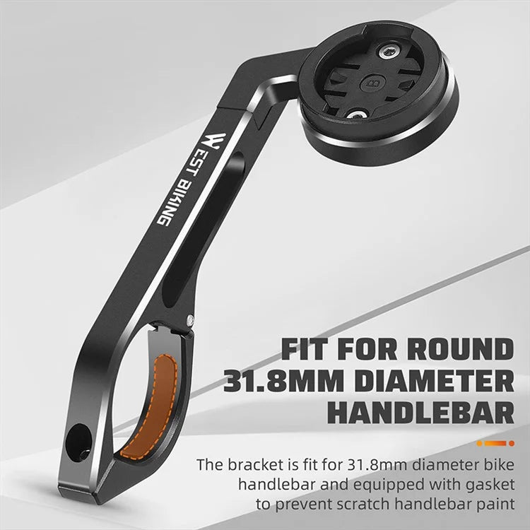 WEST BIKING YP0719358 Bicycle Computer Mount Holder Aluminum Alloy Bike Handlebar Computer Bracket