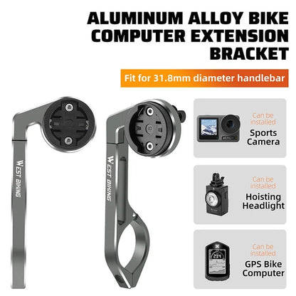WEST BIKING YP0719358 Bicycle Computer Mount Holder Aluminum Alloy Bike Handlebar Computer Bracket