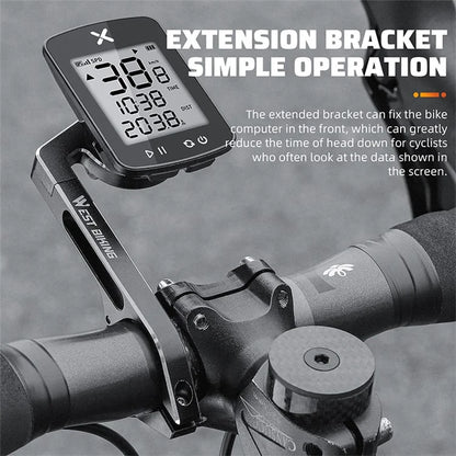 WEST BIKING YP0719358 Bicycle Computer Mount Holder Aluminum Alloy Bike Handlebar Computer Bracket