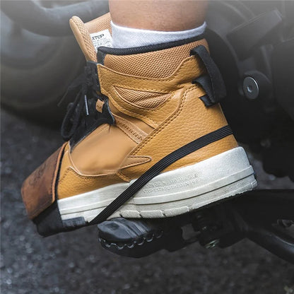ROCKBROS MTB002 Motorcycle Shift Lever Shoe Cover Non-slip Leather Shoes Protection Gear Shift Pad
