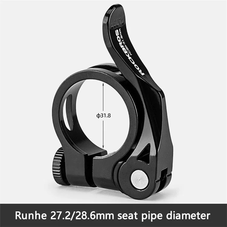 ROCKBROS Bike Seat Post Clamp 31.8mm Aluminum Alloy Clamp Tube Clip for MTB Bike Road Bike