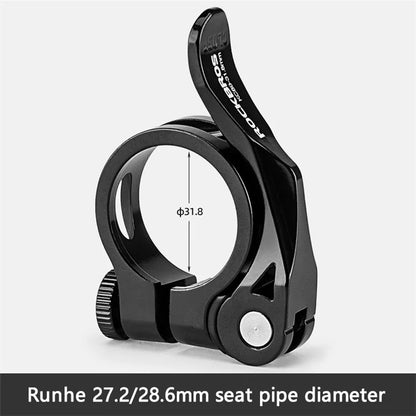 ROCKBROS Bike Seat Post Clamp 31.8mm Aluminum Alloy Clamp Tube Clip for MTB Bike Road Bike