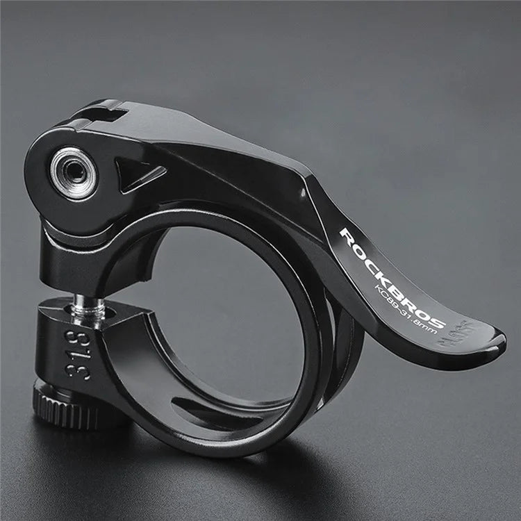ROCKBROS Bike Seat Post Clamp 31.8mm Aluminum Alloy Clamp Tube Clip for MTB Bike Road Bike