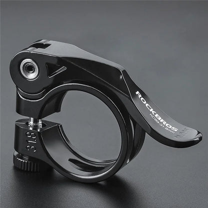 ROCKBROS Bike Seat Post Clamp 31.8mm Aluminum Alloy Clamp Tube Clip for MTB Bike Road Bike