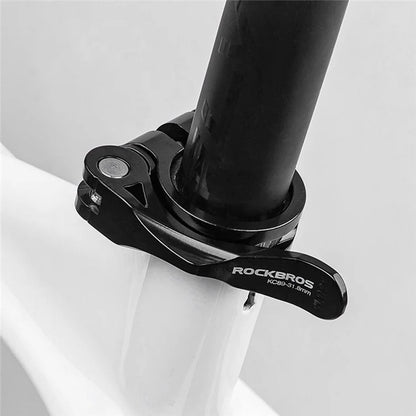 ROCKBROS Bike Seat Post Clamp 31.8mm Aluminum Alloy Clamp Tube Clip for MTB Bike Road Bike