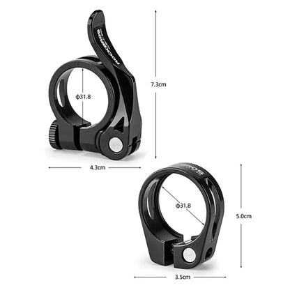 ROCKBROS Bike Seat Post Clamp 31.8mm Aluminum Alloy Clamp Tube Clip for MTB Bike Road Bike