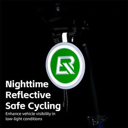 ROCKBROS E003 Cycling Reflective Sticker Night Visibility Safety Cycling Logo EVA Round Reflective Markers