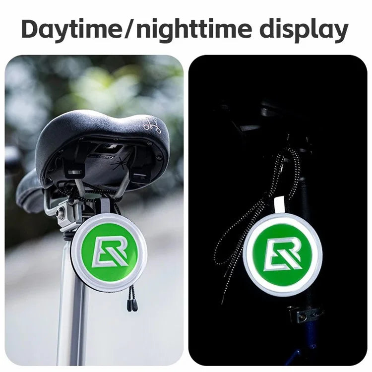 ROCKBROS E003 Cycling Reflective Sticker Night Visibility Safety Cycling Logo EVA Round Reflective Markers