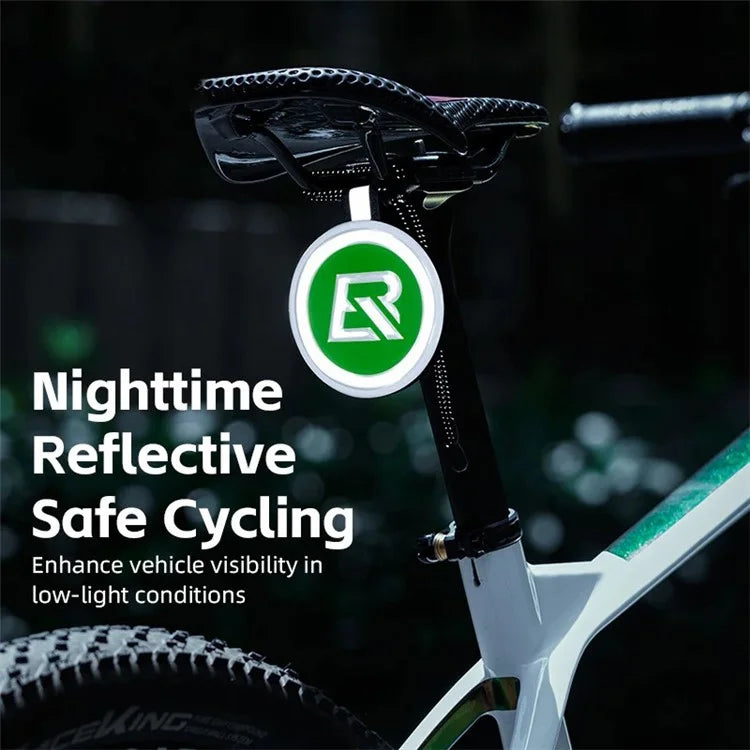 ROCKBROS E003 Cycling Reflective Sticker Night Visibility Safety Cycling Logo EVA Round Reflective Markers