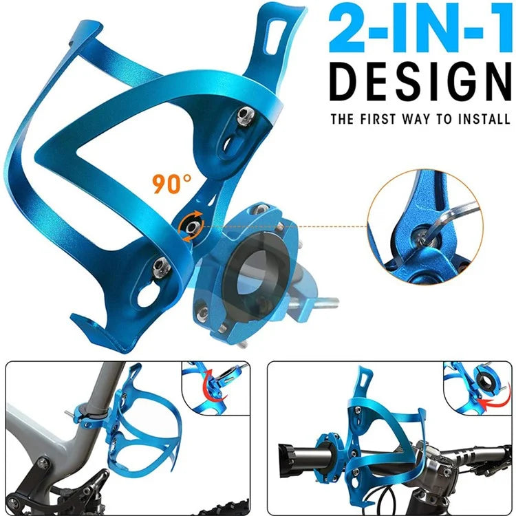 JUNSUNMAY BH001 Aluminum Alloy Bicycle Water Bottle Bracket MTB Bike Bottle Cage with Rotation Base