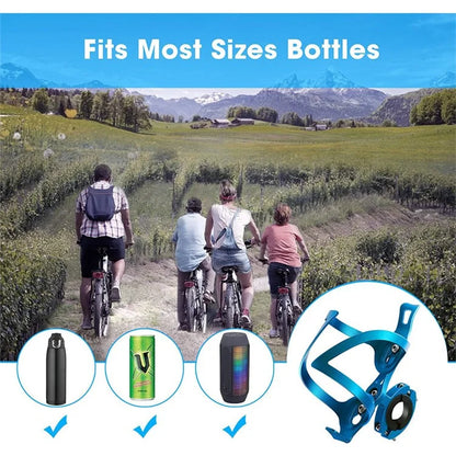 JUNSUNMAY BH001 Aluminum Alloy Bicycle Water Bottle Bracket MTB Bike Bottle Cage with Rotation Base