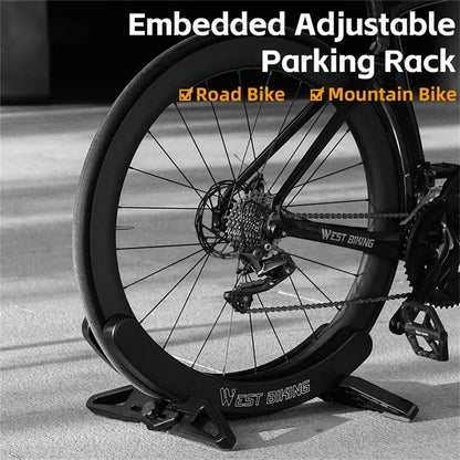 WEST BIKING YP0723018 Bicycle Parking Stand ABS Adjustable Bracket MTB Road Bike Display Floor Stand
