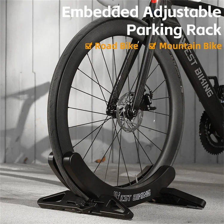 WEST BIKING YP0723018 Bicycle Parking Stand ABS Adjustable Bracket MTB Road Bike Display Floor Stand