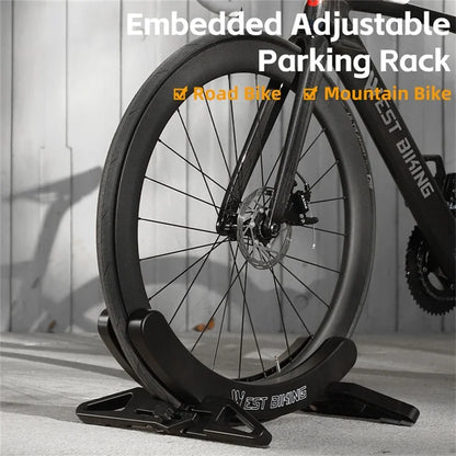 WEST BIKING YP0723018 Bicycle Parking Stand ABS Adjustable Bracket MTB Road Bike Display Floor Stand