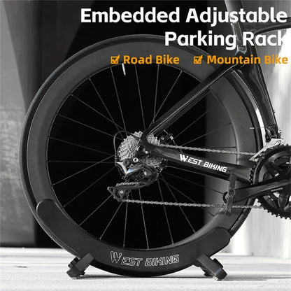 WEST BIKING YP0723018 Bicycle Parking Stand ABS Adjustable Bracket MTB Road Bike Display Floor Stand
