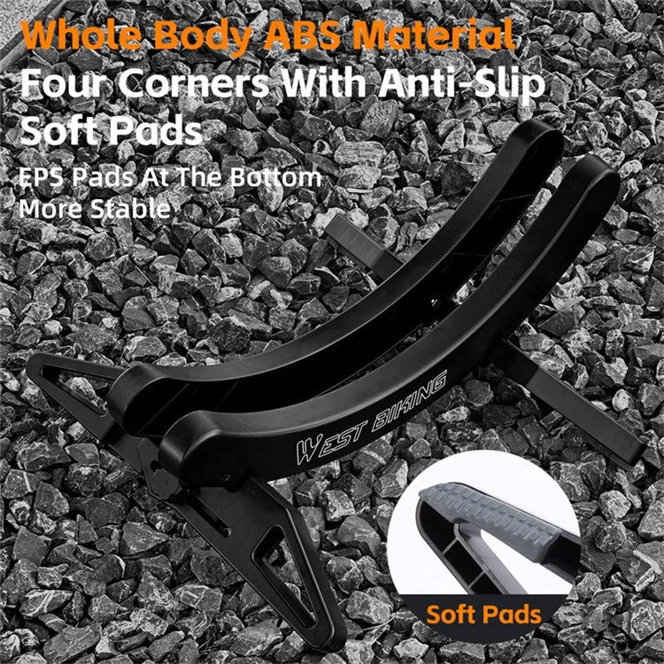 WEST BIKING YP0723018 Bicycle Parking Stand ABS Adjustable Bracket MTB Road Bike Display Floor Stand