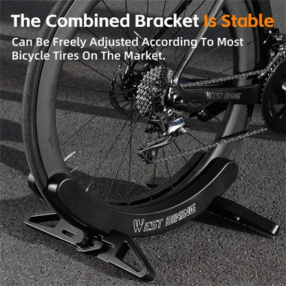 WEST BIKING YP0723018 Bicycle Parking Stand ABS Adjustable Bracket MTB Road Bike Display Floor Stand