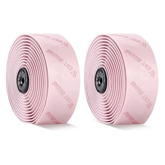 WEST BIKING YP0804075 2Pcs PU Leather+EVA Handlebar Tape Road Bike Handle Wrap