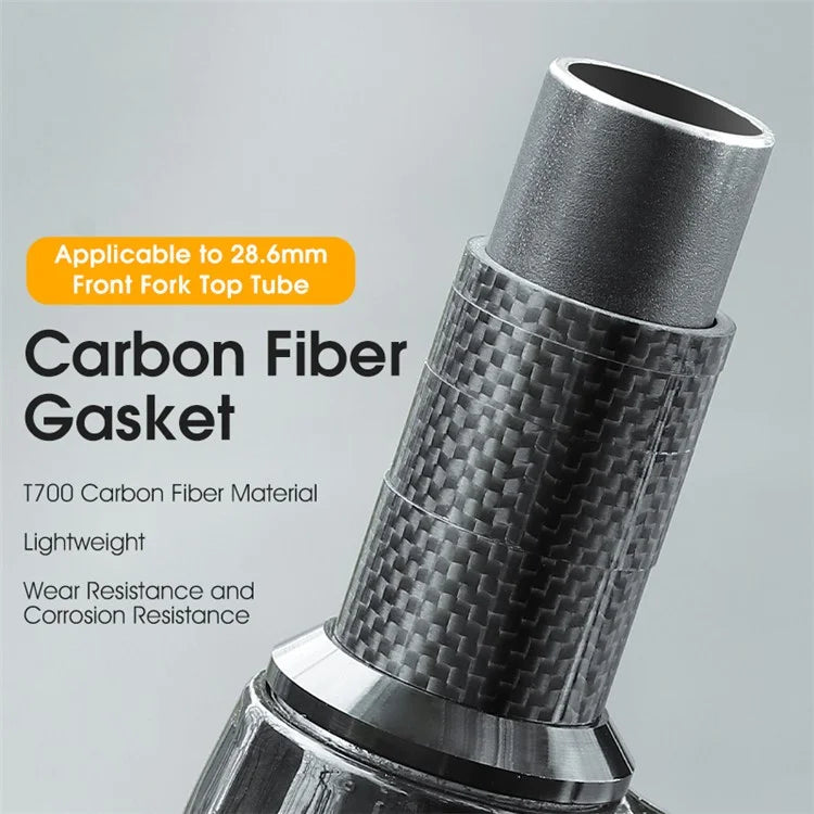 WEST BIKING 20mm Carbon Fiber Bicycle Stem Spacer Fork Gasket for MTB Bike