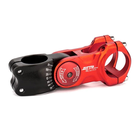 ZTTO CNCKTBL Angle Adjustable Bike Handlebar Stem CNC Aluminum Alloy MTB Bicycle Stem Riser+Red