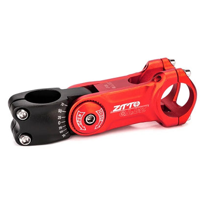 ZTTO CNCKTBL Angle Adjustable Bike Handlebar Stem CNC Aluminum Alloy MTB Bicycle Stem Riser+Red