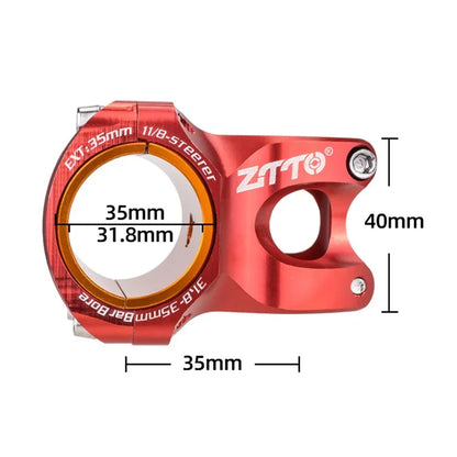 ZTTO XC35 31.8 / 35mm 2-in-1 0-Degree Mountain Bike Handlebar Stem Aluminum Alloy Riser