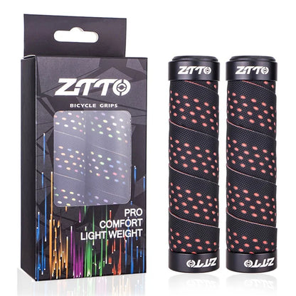 ZTTO AG115 Shockproof Bicycle Handle Bar Grips MTB Mountain Bike Handlebar Cover+Green