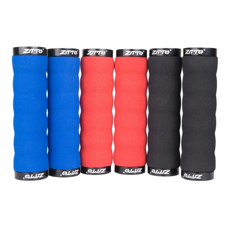 ZTTO AG30 Bicycle Shockproof Sponge Anti-Slip Lock Grips for Mountain Bike