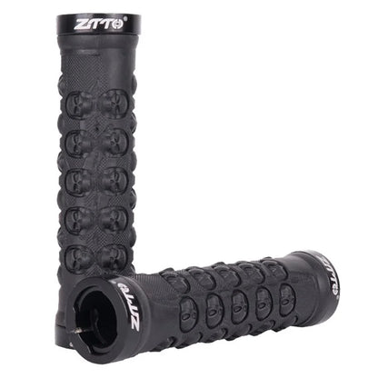 ZTTO AG23 Skull Pattern Bicycle Part MTB Handlebar Grips Anti-slip TPR Rubber Grips