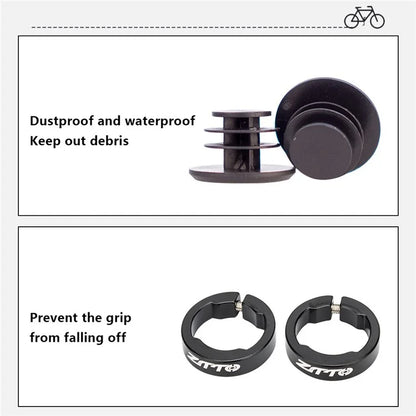 ZTTO AG23 Skull Pattern Bicycle Part MTB Handlebar Grips Anti-slip TPR Rubber Grips