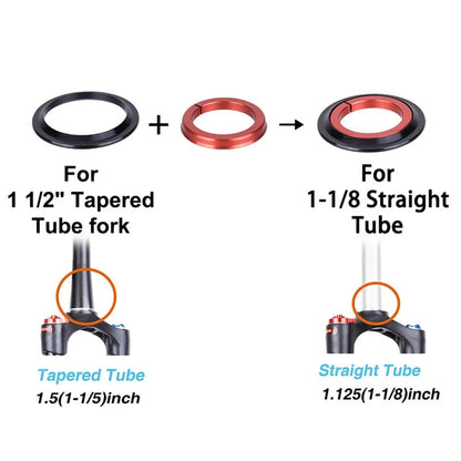 ZTTO 4252ST MTB Bike Headset Tapered Tube to Straight Tube Front Fork Bearing Headset