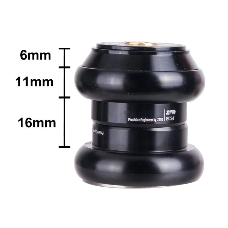 ZTTO 3434S 34mm Aluminum Alloy Bike Headset Straight Tube Front Fork Bearing Headset