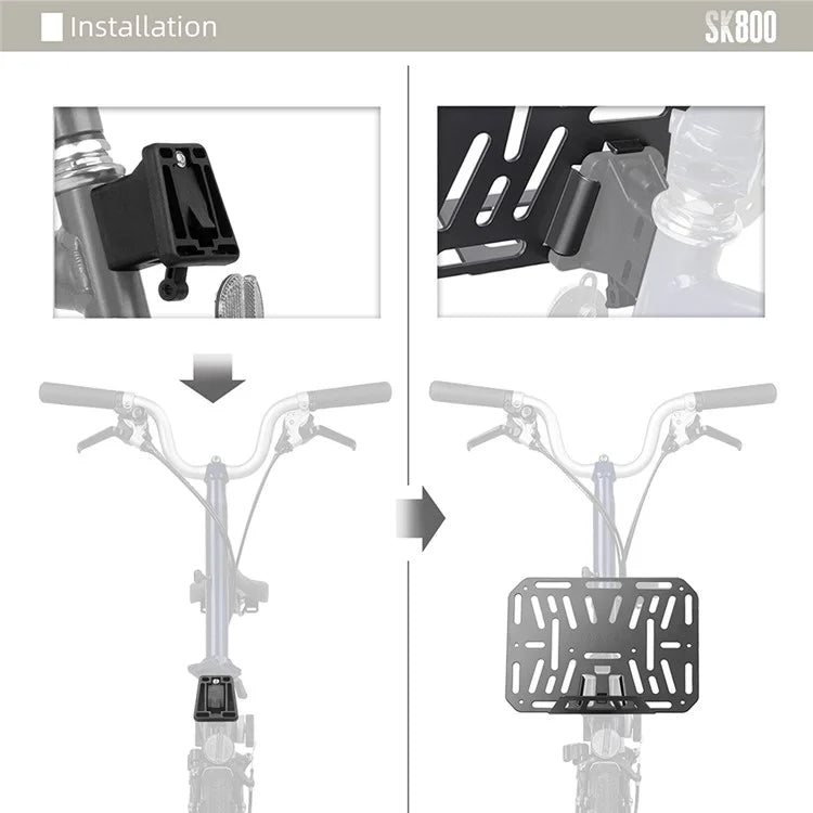 RHINOWALK SK800 10kg Loading Aluminum Alloy DIY Bicycle Front Mount Adapter
