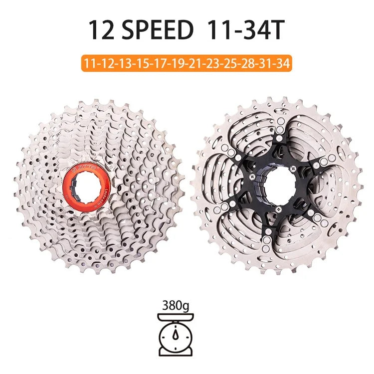 ZTTO Road Bicycle Steel Flywheel Bike Hollow 12 Speed Cassette Flywheel