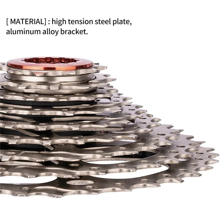 ZTTO Silver 10 Speed Flywheel Bike Cassette for Road Bicycle