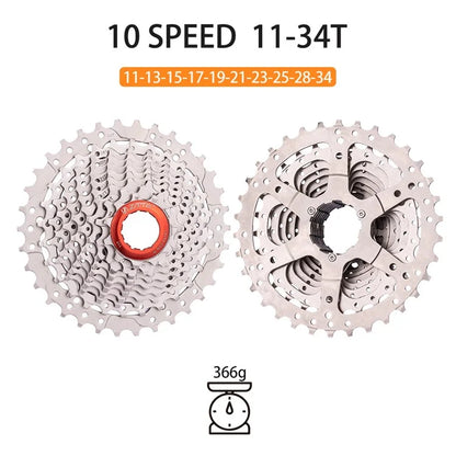 ZTTO Silver 10 Speed Flywheel Bike Cassette for Road Bicycle