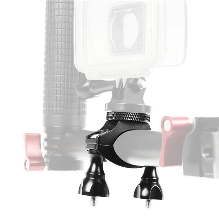 KF27870 Bike Camera Mount for Mountain Bicycle 1 / 4-inch Screw Adapter Action Camera Bracket for GoPro OSMO