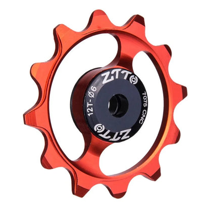 ZTTO ZT-12T Mountain Bike 12T Ceramic Bearing Derailleur Pulley Aluminum Alloy Guide Wheel
