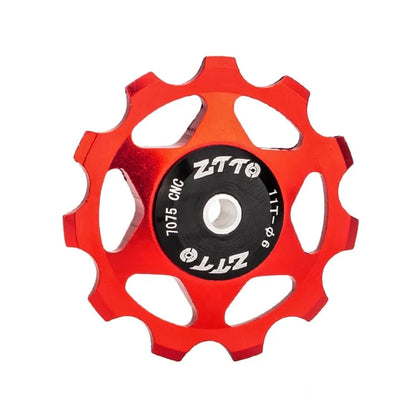 ZTTO 11T Rear Derailleur Pulley Bike Bicycle Metal Bearing Jockey Wheel Aluminium Alloy Rear Derailleur Guide Roller