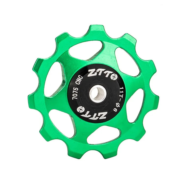 ZTTO 11T Rear Derailleur Pulley Bike Bicycle Metal Bearing Jockey Wheel Aluminium Alloy Rear Derailleur Guide Roller